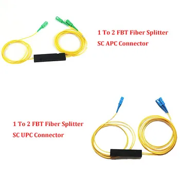 

30 Pieces FTTH 1X 2 SC APC/UPC FBT Fiber Splitter SM Single Mode For Fiber Adapter,Fiber Pigtail,