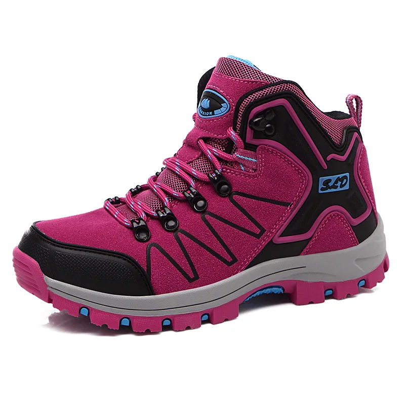 rubber sole trekking shoes