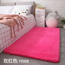 Новое поступление, креативный ковер из кожи ягненка, толстый абсорбирующий коврик, прямоугольная спальня, нескользящий ковер, шерсть, ковер, прикроватное одеяло