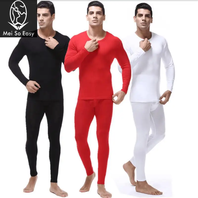 

new arrival round neck winter modal super large male Double layer thermal underwear set Soft Comfort plus size XL-7XL TF8M001