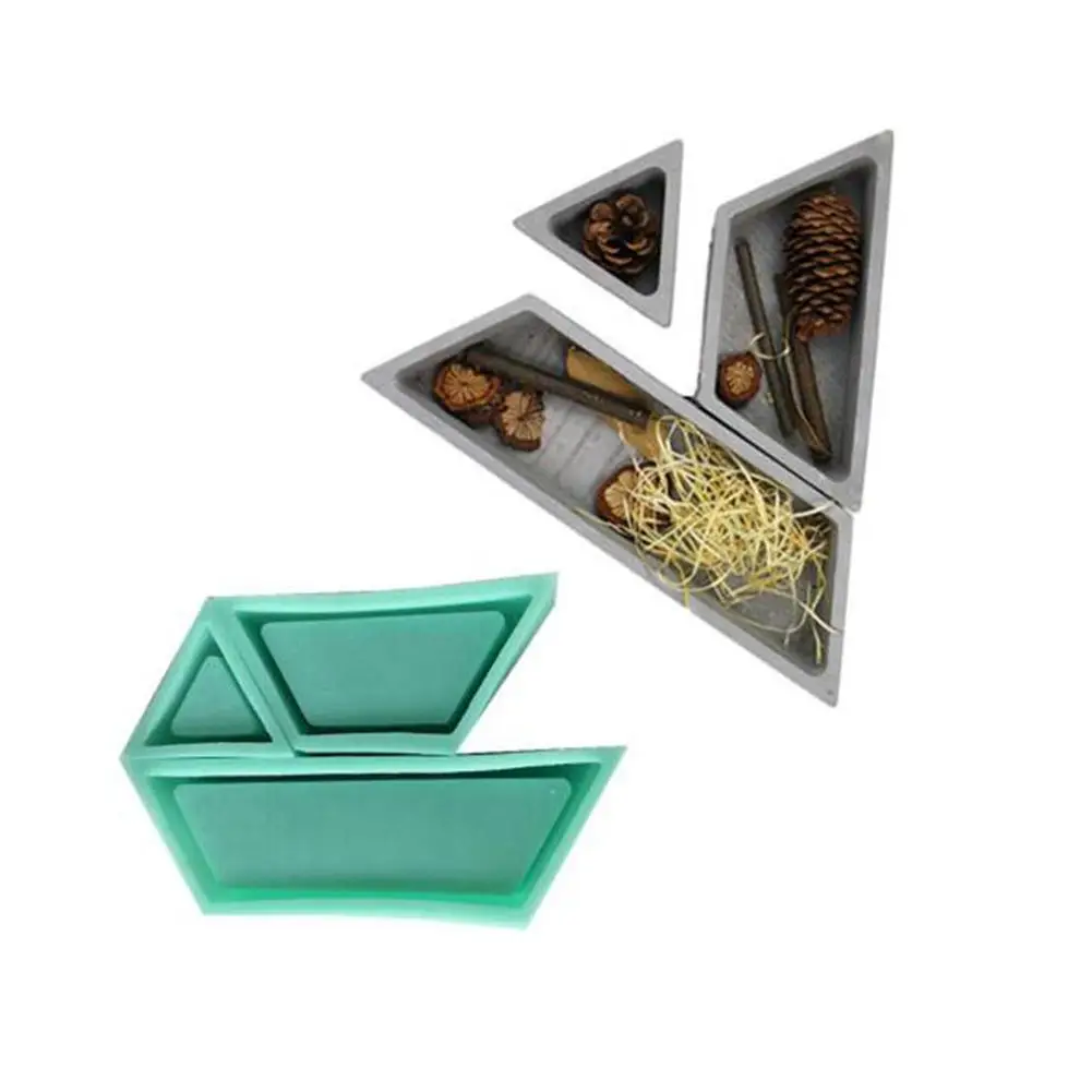 Concrete Combined Flowerpot Silicone Mold Home Garden Decoration DIY