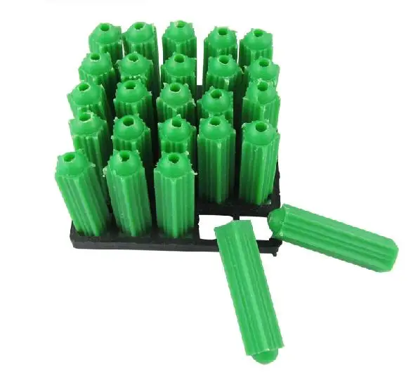 100PCS M8*27 plastic expansion screws bolt pipe M8 wall plug pipe pull