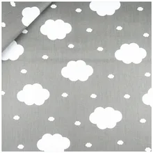 Хлопковая ткань для рукоделия, шитья, рукоделия, домашний текстиль, telas, серые облака, печать, tecido para, Лоскутная Ткань