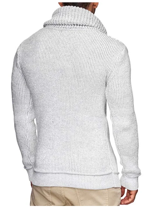 ZOGAA мужской свитер,, брендовый мужской свитер с длинным рукавом, Одноцветный, с капюшоном, мужской свитер, мужской модный Повседневный серый, черный, облегающий мужской свитер s