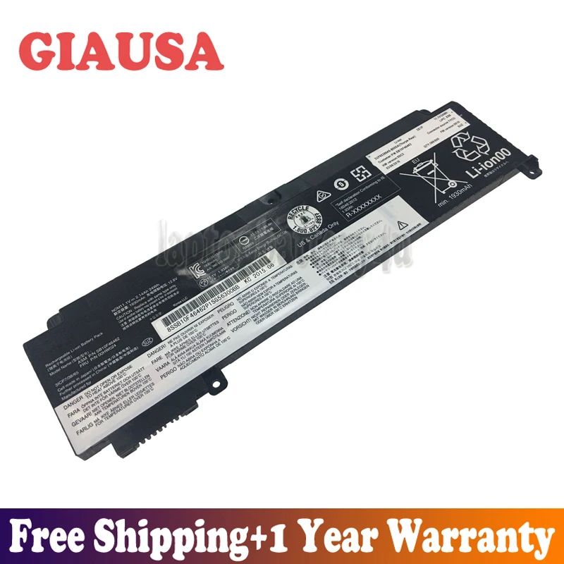 GIAUSA New 11.1V 24Wh 2.065Ah 00HW024 Battery for Lenovo T460S 00HW025 01AV405 01AV406 01AV407 SB10J79004 Series | Компьютеры и офис