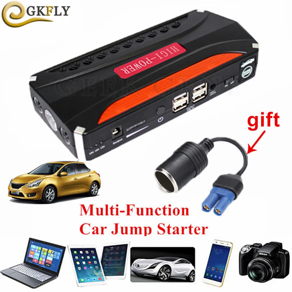 Mini Emergency Car Jump Starter 12V Portable Power Bank Car Battery Charger For Booster Starting Device Diesel petrol Auto LED