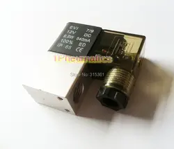 Бесплатная доставка 3.5 мм потока диаметр 1/4 "2 way Электрический Пневматика мини электромагнитный Клапан 2v035-08 DC12V