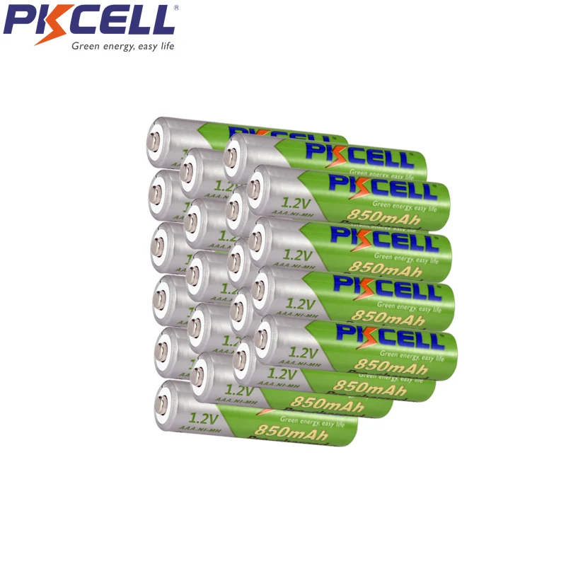 

20Pcs PKCELL NIMH AAA Rechargeable Battery Prechargeable Batteries nimh aaa 1.2V 850mah LSD Up To 1000mAh For Camera Toys