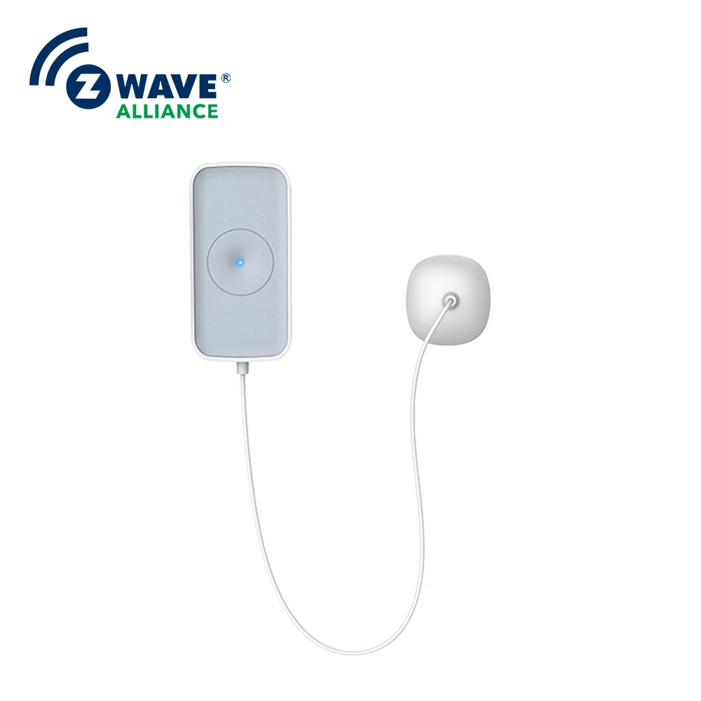 Long Range Water Alarm Detector APP Notification Smart Home Automation Zwave Ground Water Leak Detection System