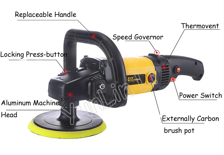 US $69.52 Portable Car Polisher Scratch Repair Tool Care Tool Polishing Machine Sander 220V Electric Floor Polisher MGNP1