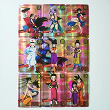 9 шт./компл. Chichi Super Dragon Ball Z герои битва карты Ультра инстинкт Гоку Вегета игровая коллекция карт