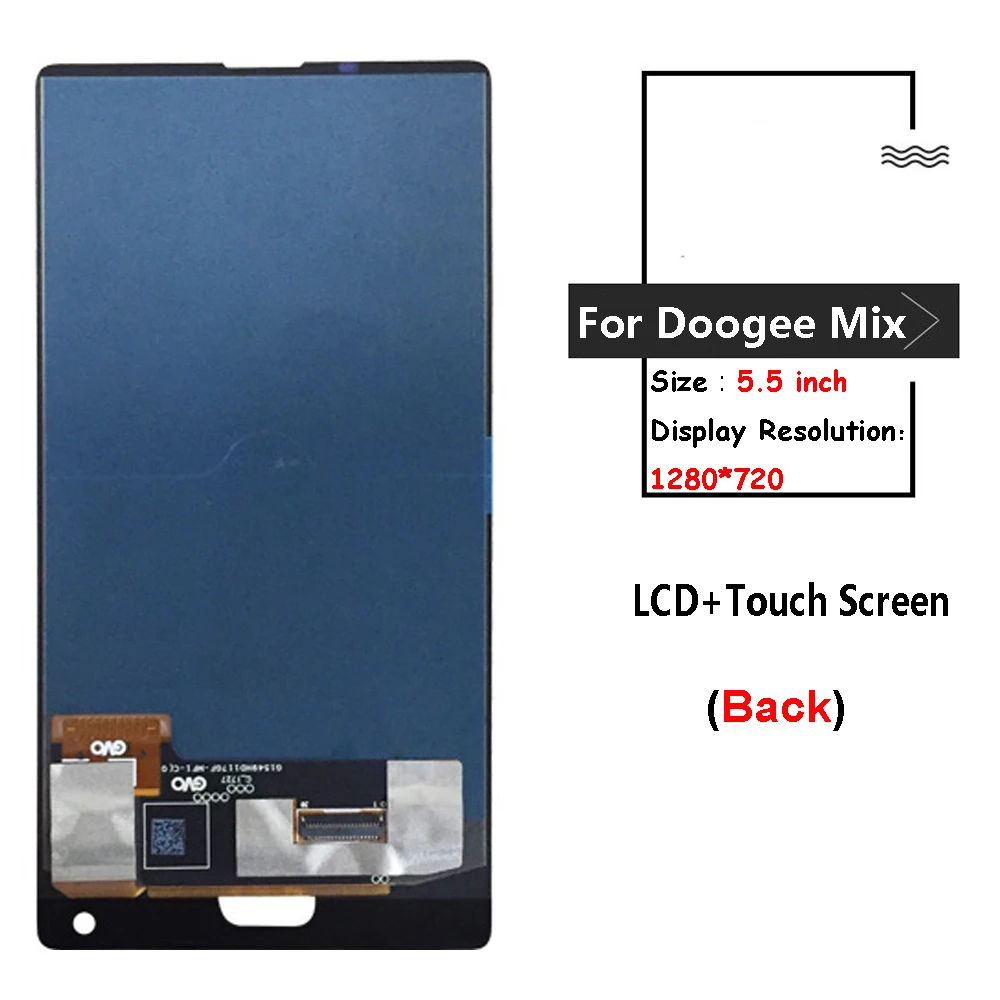 Серебристый/синий/черный Для Doogee Mix lcd дисплей+ инструмент для ремонта сенсорного экрана в сборе Запчасти Запасные Аксессуары Для doogee mix lcd