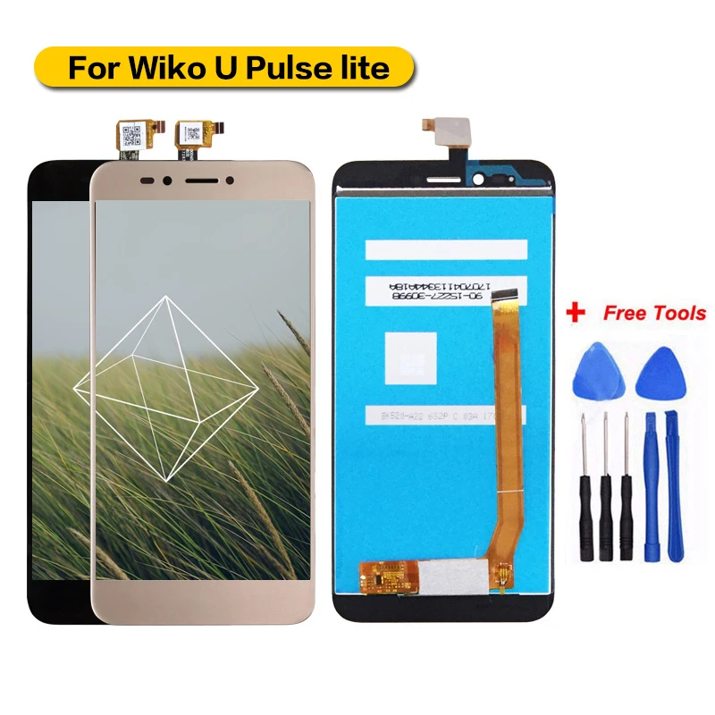 100% протестирован для Wiko U Pulse Lite ЖК дисплей + сенсорный экран в сборе запасные