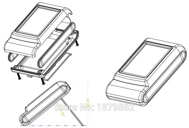 [3 цвета] 141*76*36 мм Diy пластиковый портативный корпус abs корпус ЭЛЕКТРОННАЯ коробка проект выход распределительный шкаф