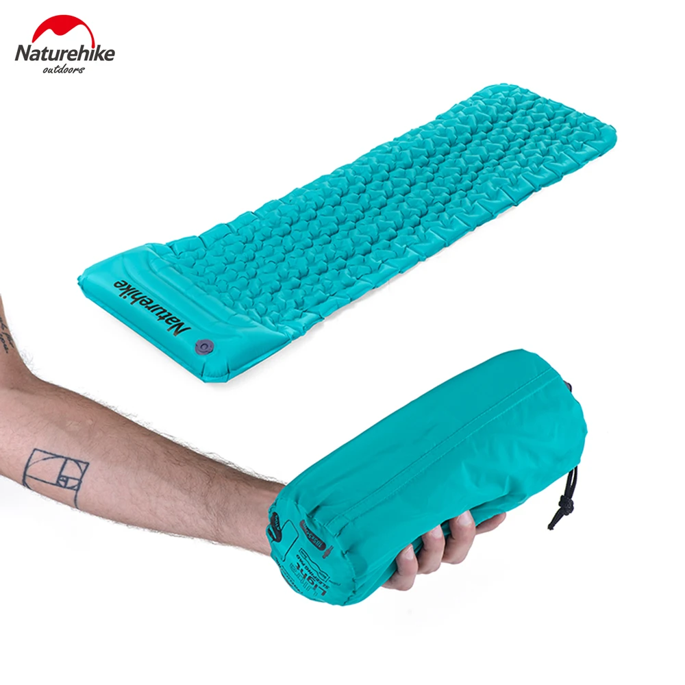 

Naturehike Ultralight Built-in Air Pump Moisture-proof Sleeping Pad Outdoor Inflatable Mattress Bed For Camping Beach Hiking