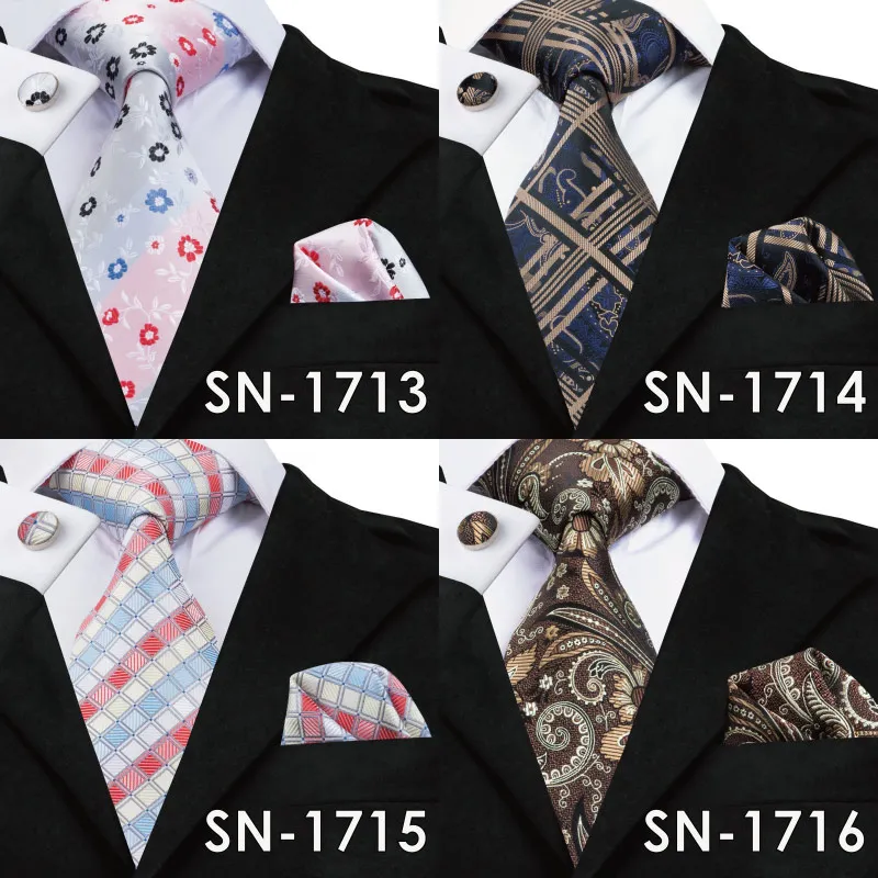 SN-1592 Hi-Tie новый дизайн синий шейный галстук, носовой платок, запонки, набор высокого качества ручной работы шелковые граваты для мужской