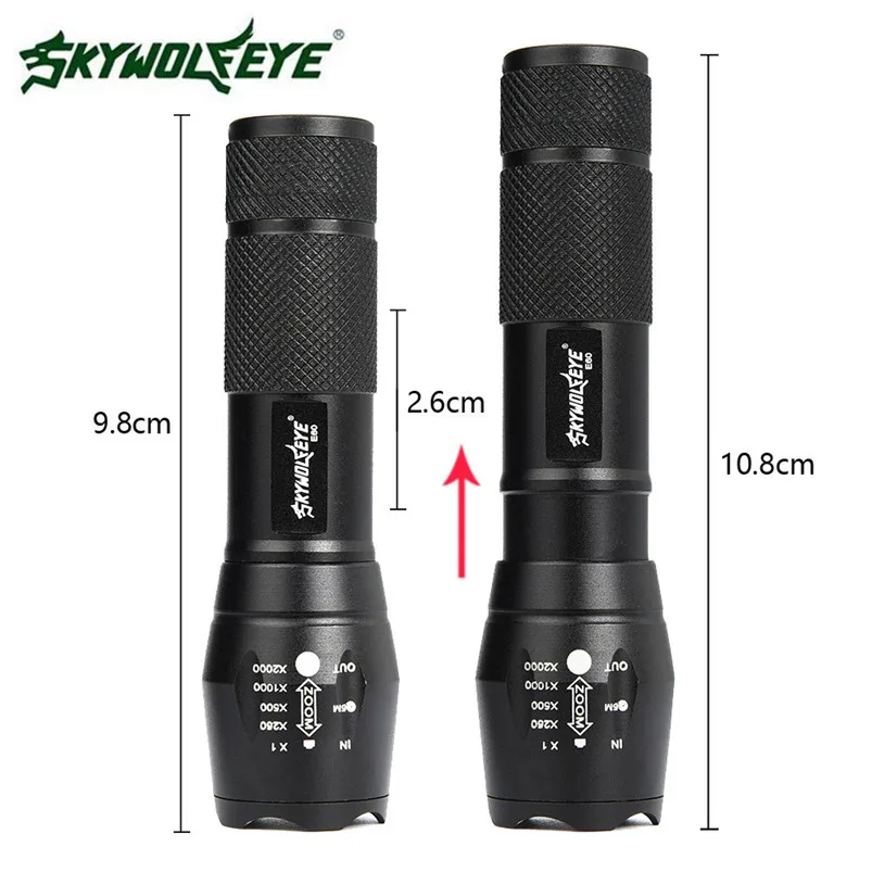 LED Bike Bicycle Flashlight Light 3500 Lumens Tactical MINI Flashlight G700  X800 Zoomable Super Bright Military Grade #4S21 (10)