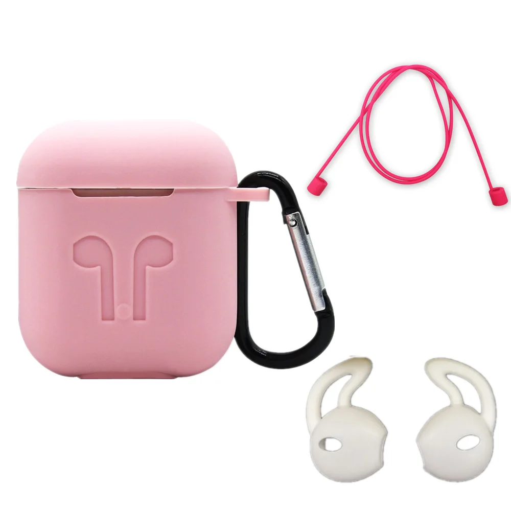 Five-piece Earphone Accessories For Apple Airpods Earbud Case Storage Box Soft Waterproof Silicone Mini Headset Protective Cover (19)