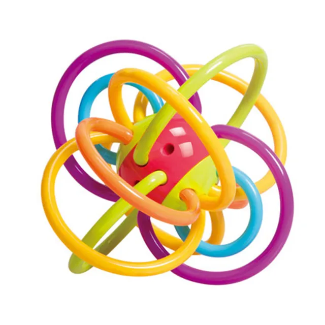 Baby Rattles Plastic Educational Kids Soft Cubes Rattle Mobility Ball