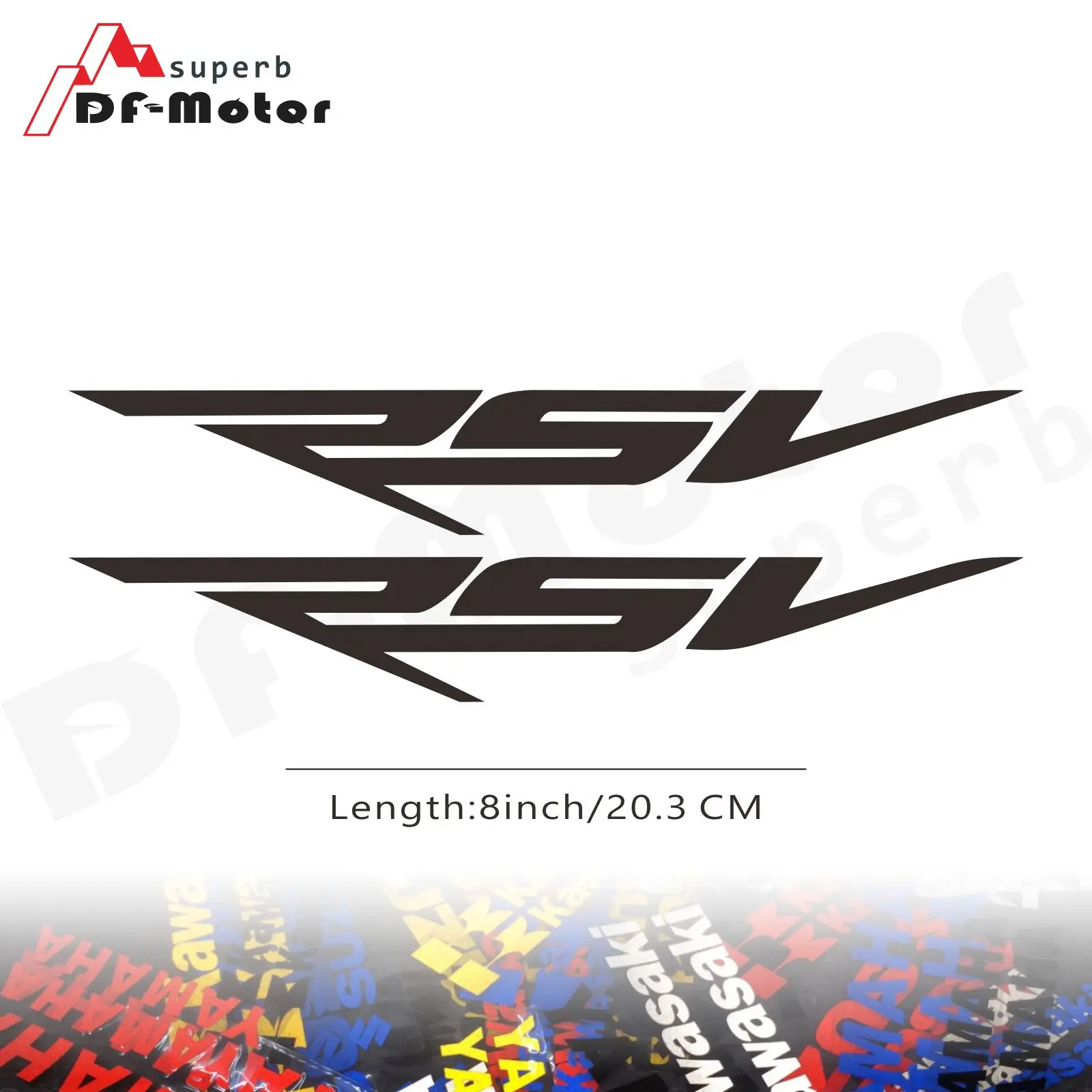 

8Inch Reflective Sticker Decal Motorcycle Car Sticker Wheels Fairing Helmet Sticker Decal For Aprilia RSV
