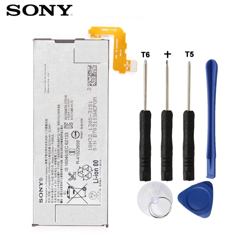 

Original SONY Battery For Sony Xperia XZ Premium G8142 LIP1642ERPC Genuine Replacement Phone Battery 3230mAh With Free Tools