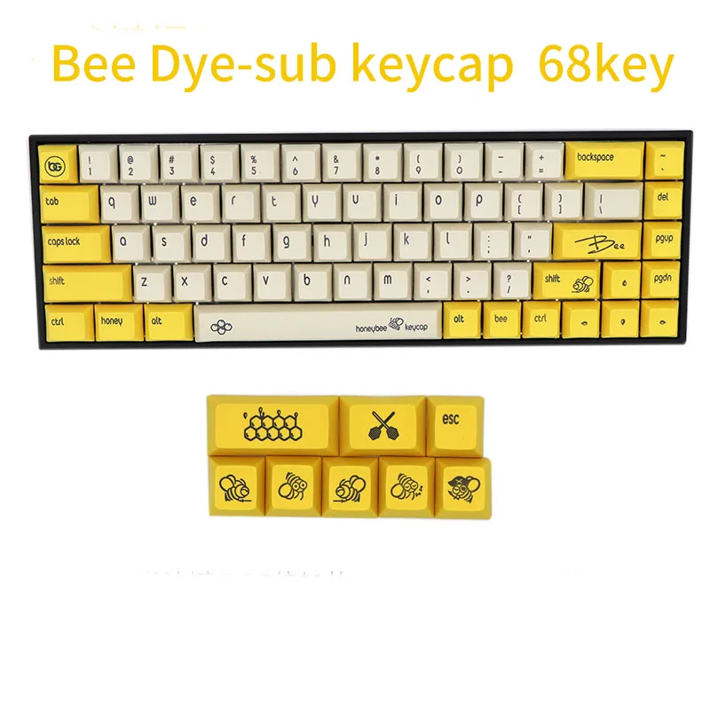 BGKC DSA Ethermal Dye сублимационные шрифты PBT keycap для проводной USB механической