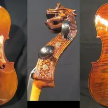 Копия 1724 йо-йо мА спальный резной свиток 7/8 Виолончель#9290