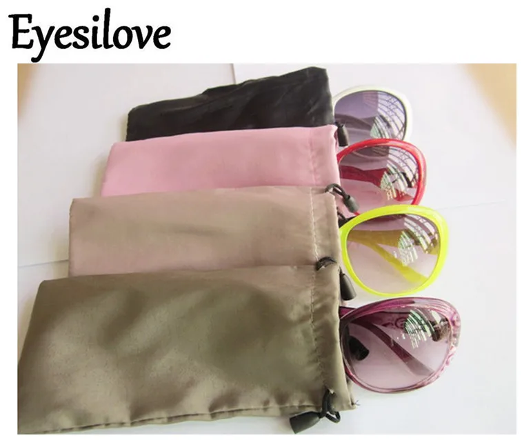 Eyesilove (50 шт./лот) Солнцезащитные очки для женщин сумки ткань очки, сумки, сумки телефон смешанные цвета для