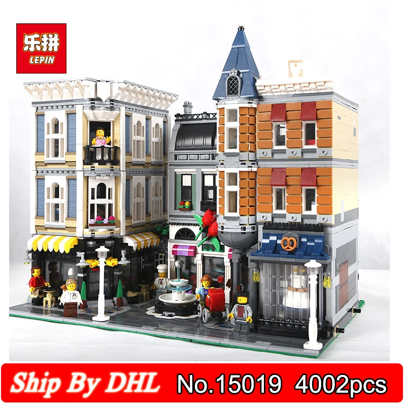 

4002pcs Lepin 15019 City Street View Series Shop Light Blocks Assembly Square Building Block Kits Bricks Children Assembling Toy