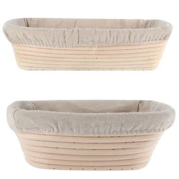

Banneton Brotform Long Bread Dough Proofing Proving Rattan Basket Liner Hot
