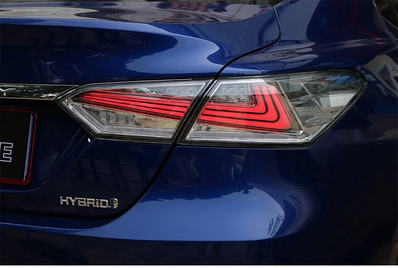 KOWELL автомобильный Стайлинг для Toyota Camry задние фонари светодиодный задний фонарь задний багажник крышка лампы drl+ Динамический сигнал+ тормоз+ обратный