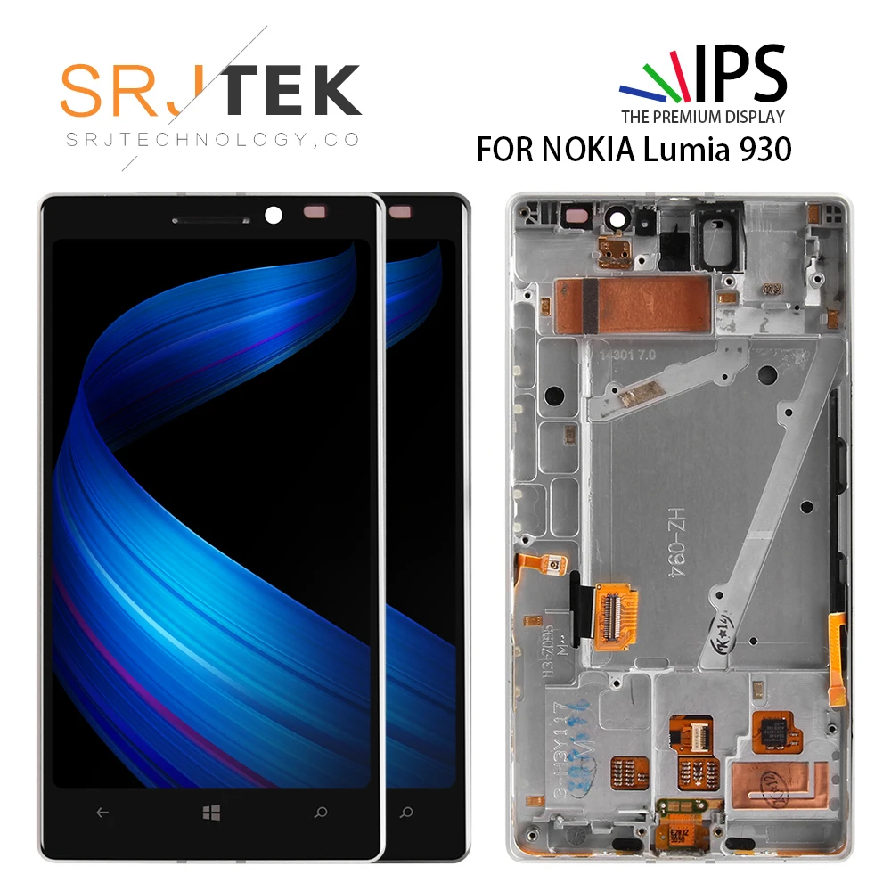 Оригинальный AMOLED 5 0 &quotLCD для NOKIA Lumia 930 ЖК-дисплей кодирующий преобразователь