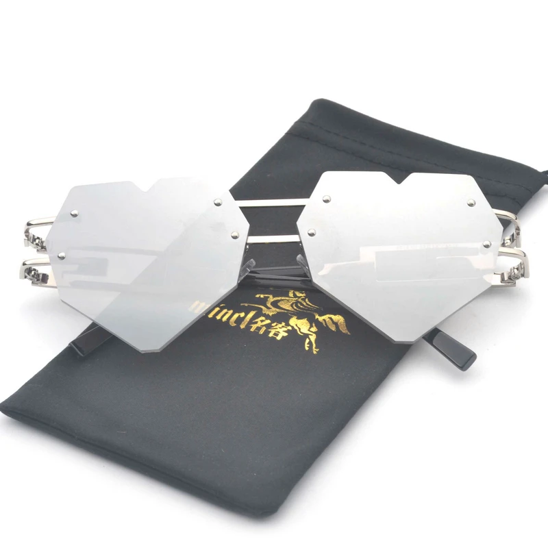 MINCL/ Новые солнцезащитные очки в форме сердца для женщин и мужчин, винтажные круглые женские солнцезащитные очки UV 400, женские солнцезащитные очки, очки для вождения