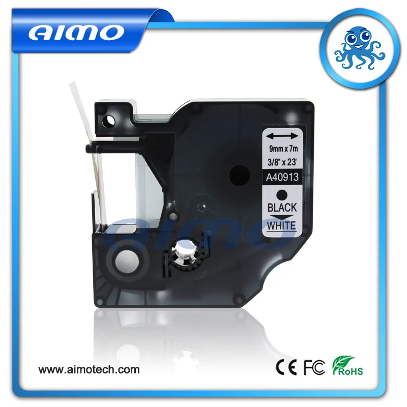 

2Pcs Tape Cartridge For DYMO Label Printer 40913 Compatible DYMO D1 Label Maker 9MM