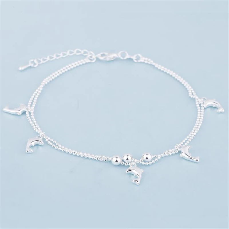 KOFSAC 패션  Anklets 여성을위한 귀여운 돌고래 발목 체인 발 보석 소녀 생일 파티 액세서리 선물