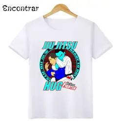 Дизайнерская футболка JIU JITSU, Детские крутые повседневные топы с короткими рукавами для мальчиков и девочек, детская забавная футболка, HKP1748