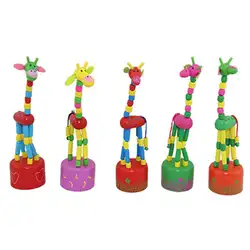 1 шт. детские деревянные жираф игрушка для коробочки игрушки-качалки танец стенд по проводам Управление жираф ручной работы игрушка