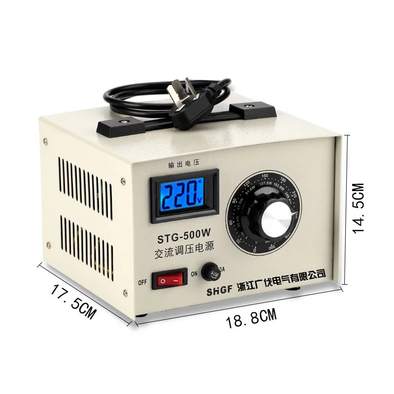

Single-Phase Regulator 220v AC-Adjusted Contact 0-300v