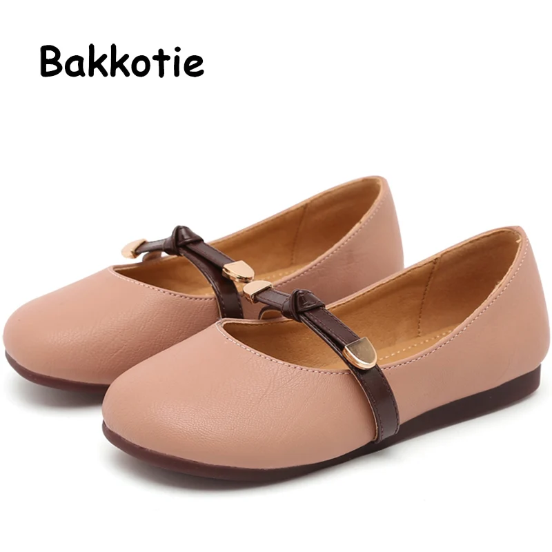 

Bakkotie 2019 New Spring Baby Girls Fashion Soft Flats Princess Pink Shoes Kids Pu Leather Brand Party Dress Shoes Mary Jane