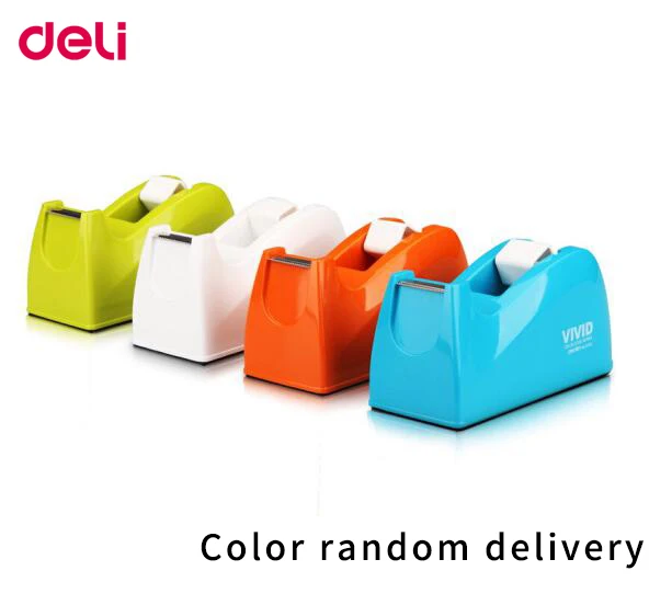 

Deli colorful 18mm tape dispenser color random delivery Adhesive tape holder 815