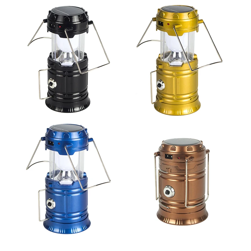

Multifunctional Rechargeable Portable Light LED Stretching Camping Light Solar Flashlight Emergency Light