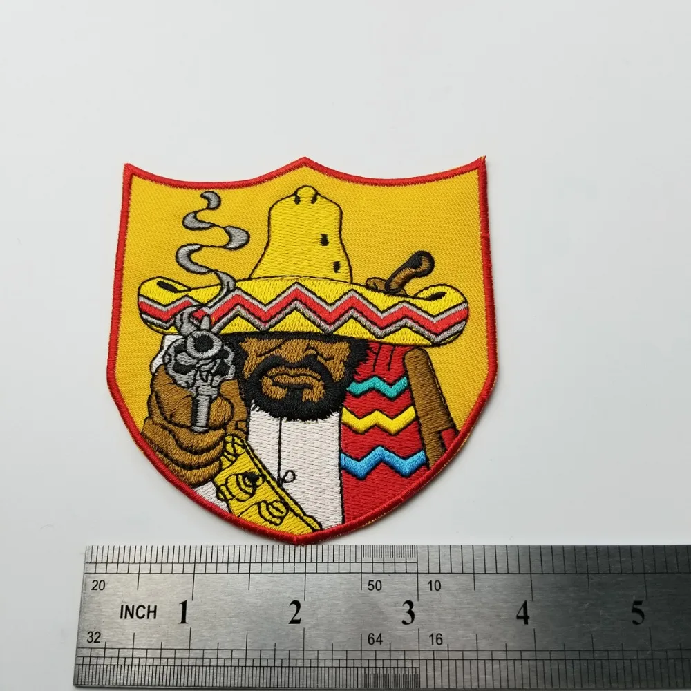 G0625 (2)Bandidos MC Front Jacket Biker Patch IRON ON VEST LEATHER 4 Patch