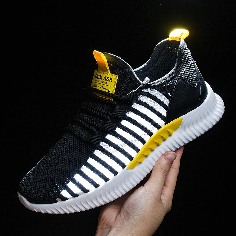 

TRAANO Fashion Men's Casual Shoes Off White Shoes 2019 New Breathable Sneakers Men Comfort Footwear For Male Size 39-44 ZZ-175-1