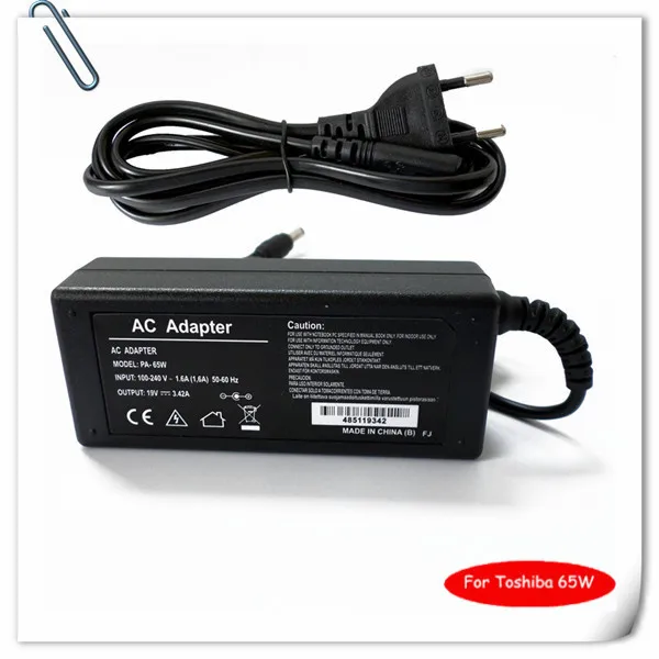 65w Power Supply Cord For Toshiba Pa3396u1aca Pa3467u1aca Pa3468u1aca Pa3714u1aca M500