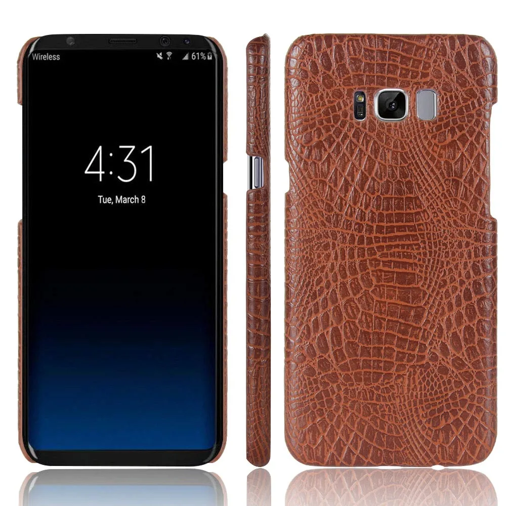 Чехол-накладка из искусственной кожи под кожу крокодила для Samsung GALAXY S8 SM-G9500 G950