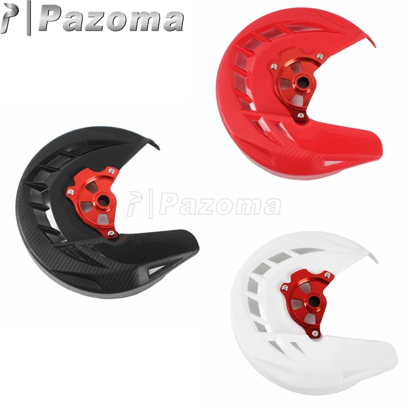 Motorbike Black Red White Front Brake Disc Guard Protection Cover for