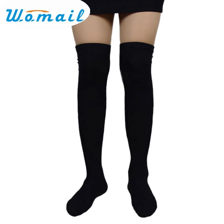 Womail Newly Design Warm Sexy Blended Cotton Over the Knee Socks Thigh