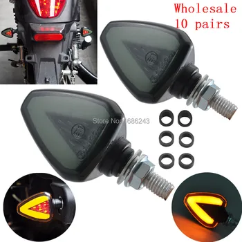 

Wholesale 10 Pairs Motorcycle Universal Ring LED Turn Signal Blinker Brake Running Light Lamp 8mm
