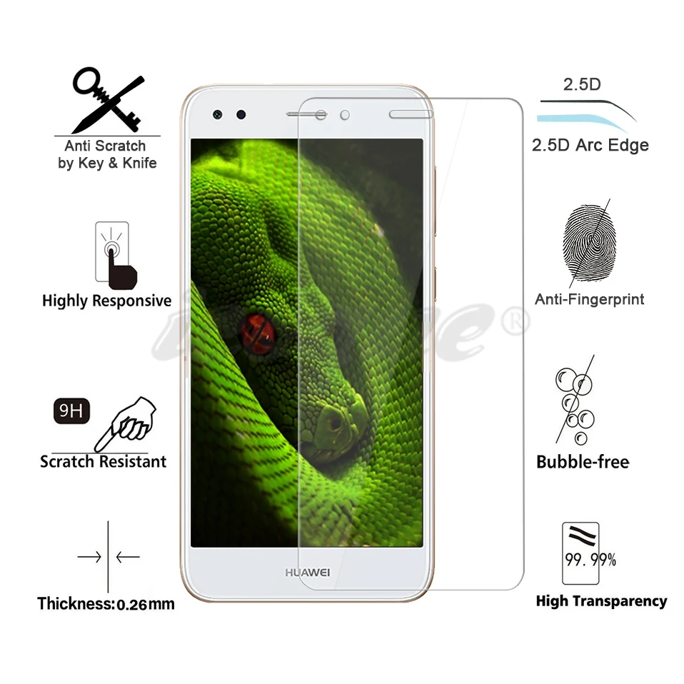 Icoque 9H 2.5D Glasses for Huawei P9 Lite Mini Tempered Glass Display Flim for P9lite Huawei P9 Lite Mini Screen Protector Glass (2)