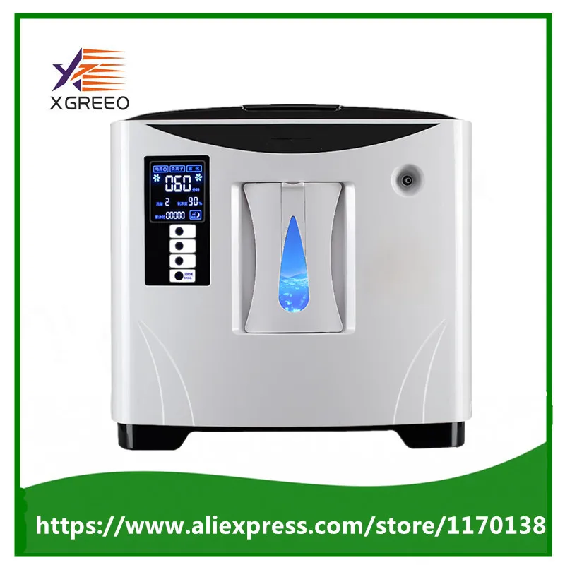 

XGREEO XTY-AC-202 Mini portable Oxygen Concentrator Generator 110V/220V 2-9L/min 30%-90% Adjustable Mini Oxygen Generator